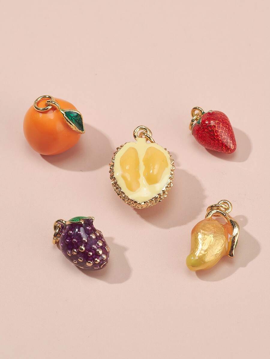 5 piezas colgante con diseño de fruta - Multicolor - Ver 1
