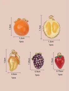 5 piezas colgante con diseño de fruta - Multicolor - Ver 4
