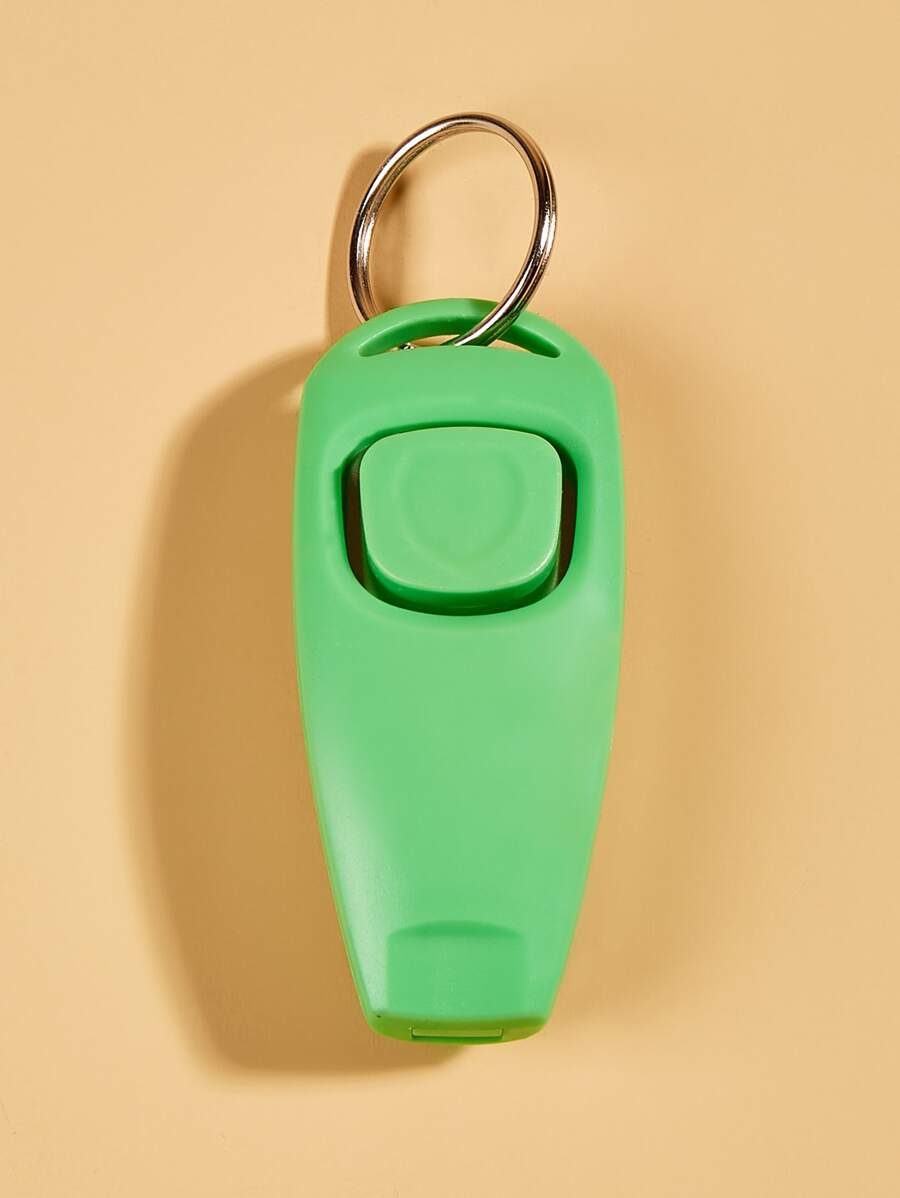 1入组寵物訓練口哨狗哨唱首歌狗行為訓練工具帶鑰匙扣 - 綠色 - 查看 1