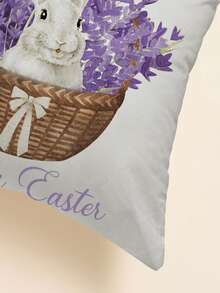 復活節兔子印花靠墊套不附帶墊芯 - 彩色 - 查看 3