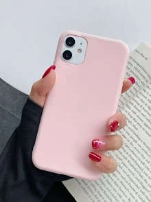 2pcs Solid Phone Case - Multicolor - View 3