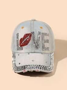 水鑽字母裝飾棒球帽