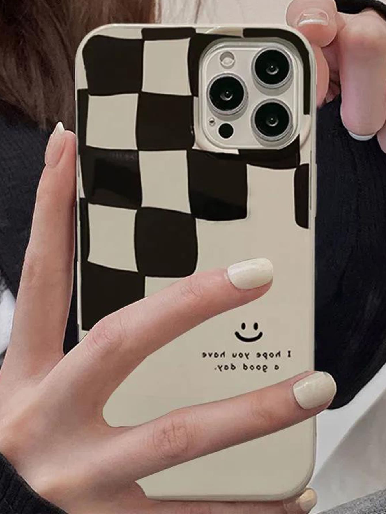 チェック柄 スマホケース