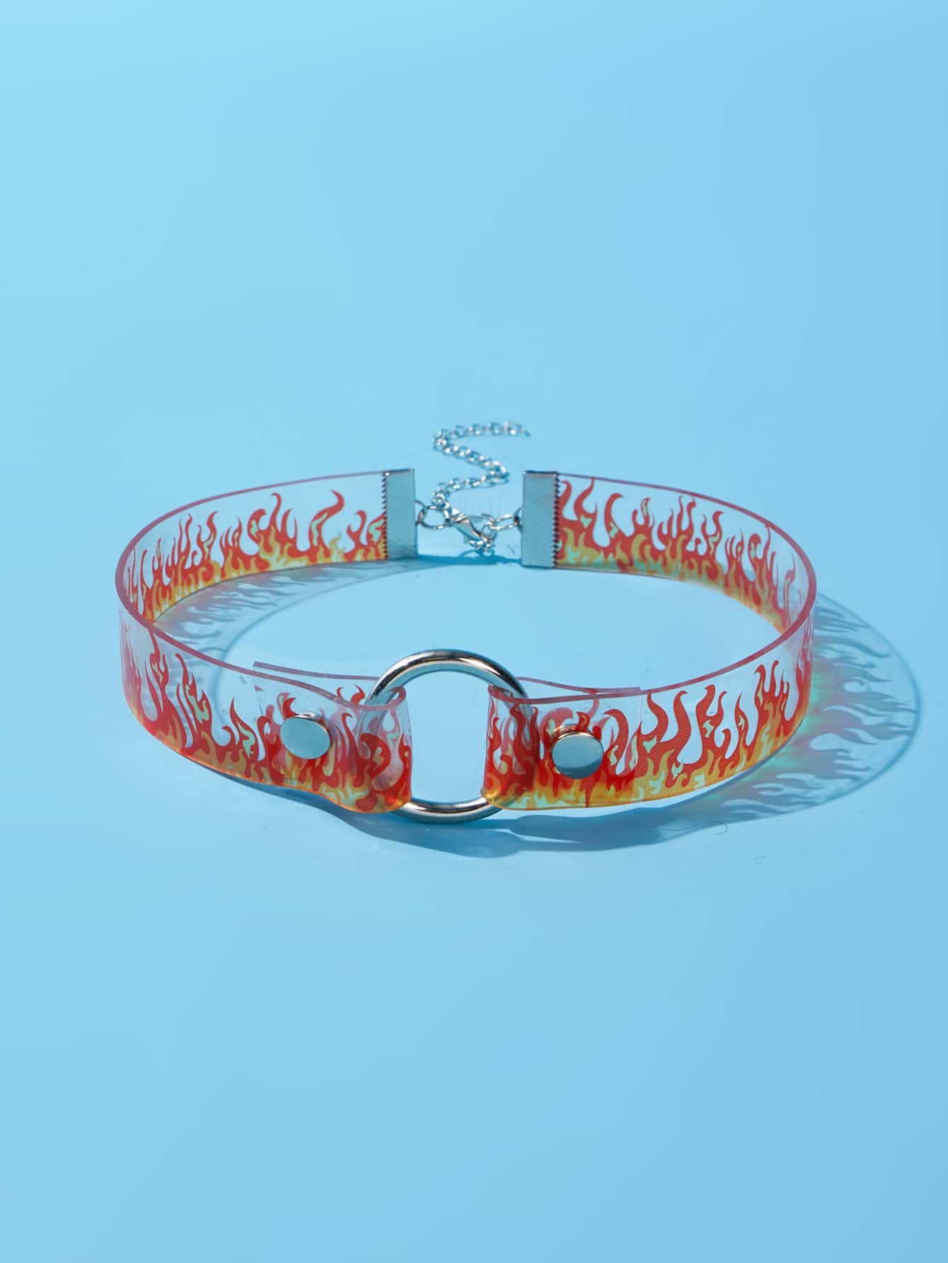Flame Print Choker - Nhiều màu - Xem 1