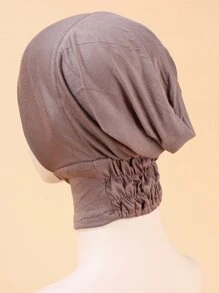 Solid Hijab Underscarf - Khaki - View 1