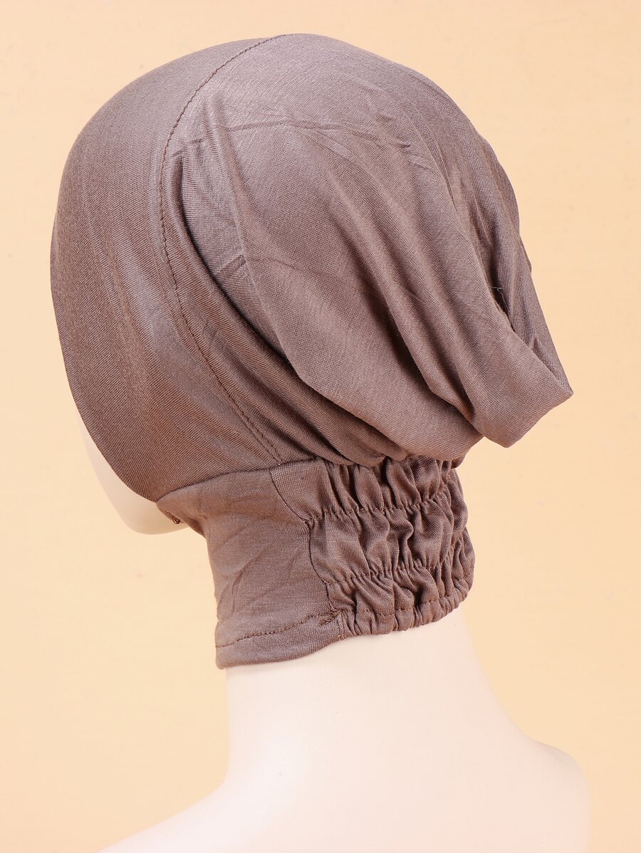 Solid Hijab Underscarf - Khaki - View 1