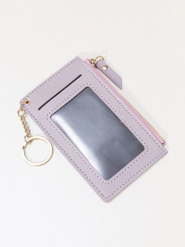 Keychain Decor Stitch Detail Card Holder Lightweight Portable,Credit