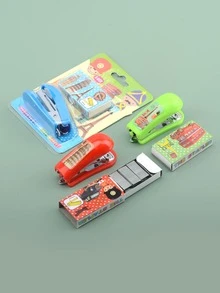 1 cái bấm kim phim hoạt hình & kim bấm 500 cái - Nhiều màu - Xem 1