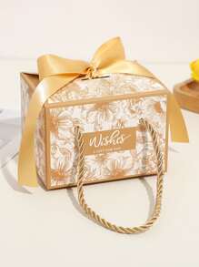 Hộp đóng gói in hoa 5 cái - Nhiều màu - Xem 1