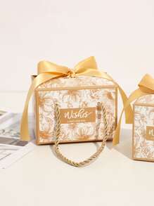 Hộp đóng gói in hoa 5 cái - Nhiều màu - Xem 3