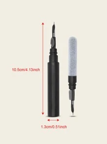 Phone Earbuds Cleaning Pen , 3 In 1 Multifunction Cleaner Kit With Soft Brush For Wireless Earphones Headphones Charging Box Accessories , Computer , Keyboard , Camera Gift For Birthday/Easter/President's Day/Boy/Girlfriends - Hitam - View 5