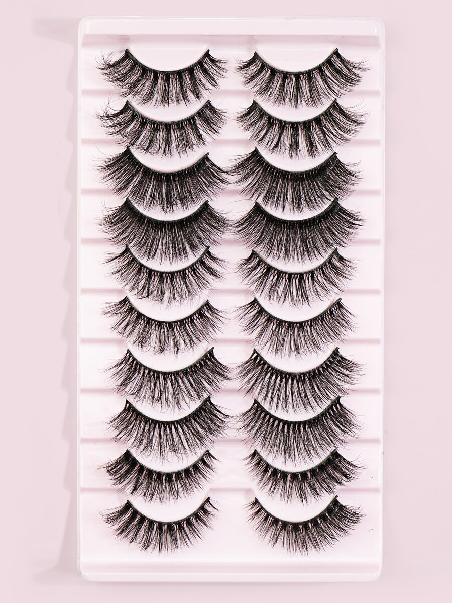 10 cặp lông mi giả lai - màu đen - Xem 1