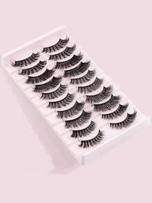 10 cặp lông mi giả lai - màu đen - Xem 2