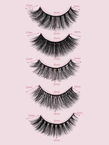 10 cặp lông mi giả lai - màu đen - Xem 6