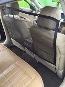 1pc Plain Car Pet Barrier Net - màu đen - Xem 1