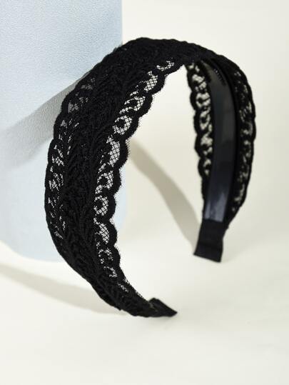 Lace Decor Wide Headband Sexy , Hairband, Hair Hoop Headbands, Black ,Home,Skincare Headband Hair Accessories Head Accessories
