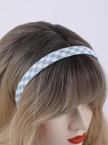 格紋印花髮箍