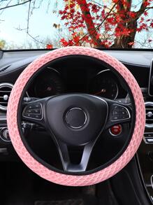 Bọc vô lăng ô tô màu trơn - Hồng - Xem 6