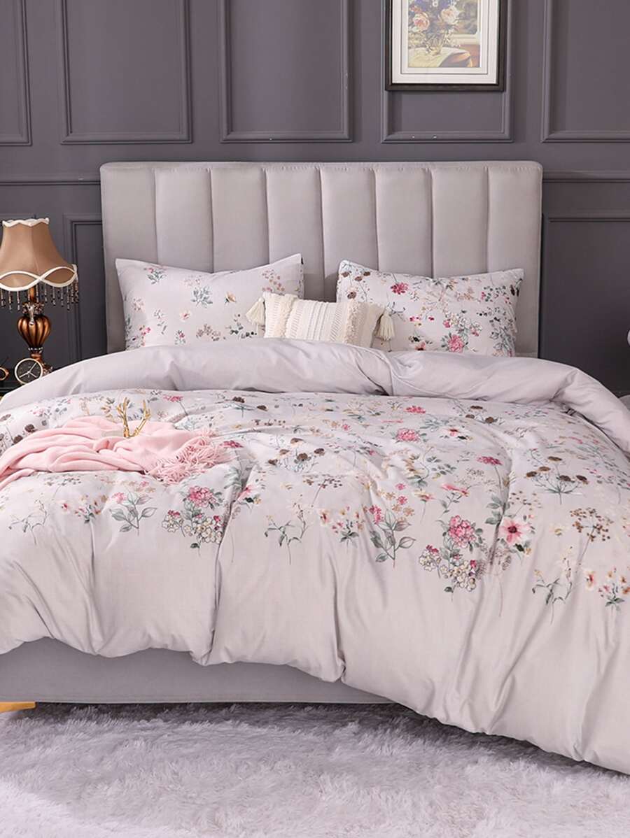 花朵印花被套套裝不附帶內芯 - 彩色 - 查看 1