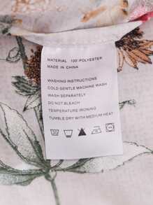 花朵印花被套套裝不附帶內芯 - 彩色 - 查看 4