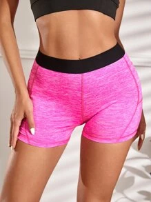 Quần Shorts Thể thao Nữ Túi Khối Màu - Hồng - Xem 4