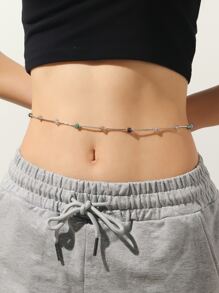 Bead Decor Waist Chain - Multicolor - View 1