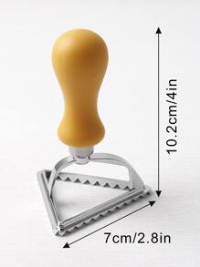 1 Pieza Molde Triangular Para Ravioles De Aleación De Zinc Para Cocina Con Mango De Plástico/madera, Cortador De Pasta Triangular Opcional - Multicolor - Ver 5