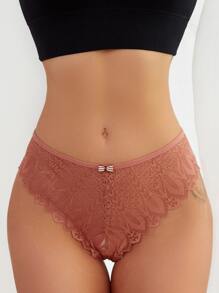 Floral Lace Cross Panty Sexy Lingerie