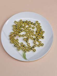 1 gói Phụ kiện trang sức tự làm hạt 10mm - Vàng - Xem 2