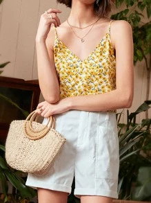 SHEIN Frenchy 滿版印花吊帶上衣 - 彩色 - 查看 4