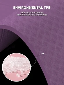 Figure Graphic Foldable Yoga Mat - Purple - View 5