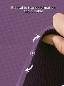 Figure Graphic Foldable Yoga Mat - Purple - View 6