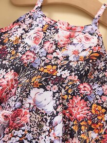 嬰兒印花吊帶連衣裙 - 彩色 - 查看 5