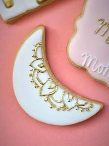 Khuôn bánh quy hình mặt trăng 1 cái - Bạc - Xem 4