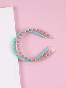 2 chiếc Băng đô đính cườm tròn - Nhiều màu - Xem 5