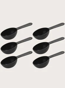 6pcs Plastic Coffee Scoop School Supplies Back To School - Black - View 1