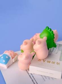 Objeto decorativo cerdo en forma de - Multicolor - Ver 2