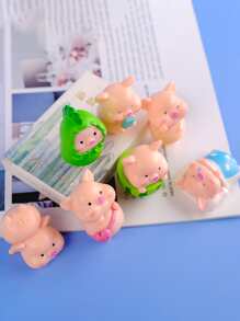 Objeto decorativo cerdo en forma de - Multicolor - Ver 6