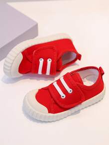 兒童孔眼細節板鞋 - 紅色 - 查看 2