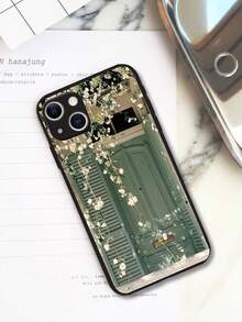 vỏ điện thoại hình hoa - màu đen - Xem 2