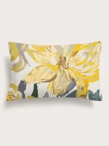 Oil Painting Floral Print Lumbar Pillow Cover Without Filler, Modern Throw Pillow Cover, Pillow Insert Not Include, For Sofa, Living Room - Multicolor - View 1
