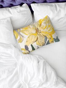 Oil Painting Floral Print Lumbar Pillow Cover Without Filler, Modern Throw Pillow Cover, Pillow Insert Not Include, For Sofa, Living Room - Multicolor - View 3