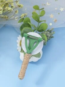 Boutonniere con diseño de flor - Multicolor - Ver 3