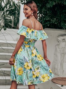 Đầm Thắt lưng Nhiệt đới Boho - Nhiều màu - Xem 2