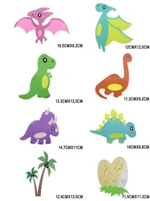 8pcs Cartoon Dinosaur Design Spiral Garland - Multicolor - View 3