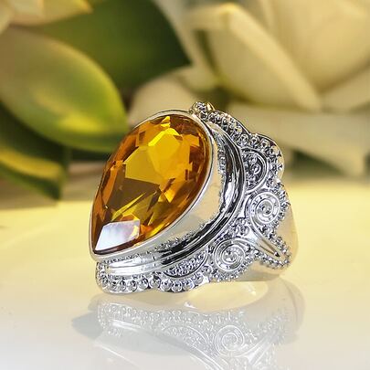 Gemstone Decor Ring