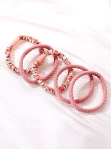 5 cái Thắt Tóc Đồ Họa - Nhiều màu - Xem 1