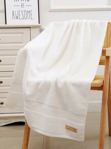 QIBHI Toalla de Baño - Blanco - Ver 2