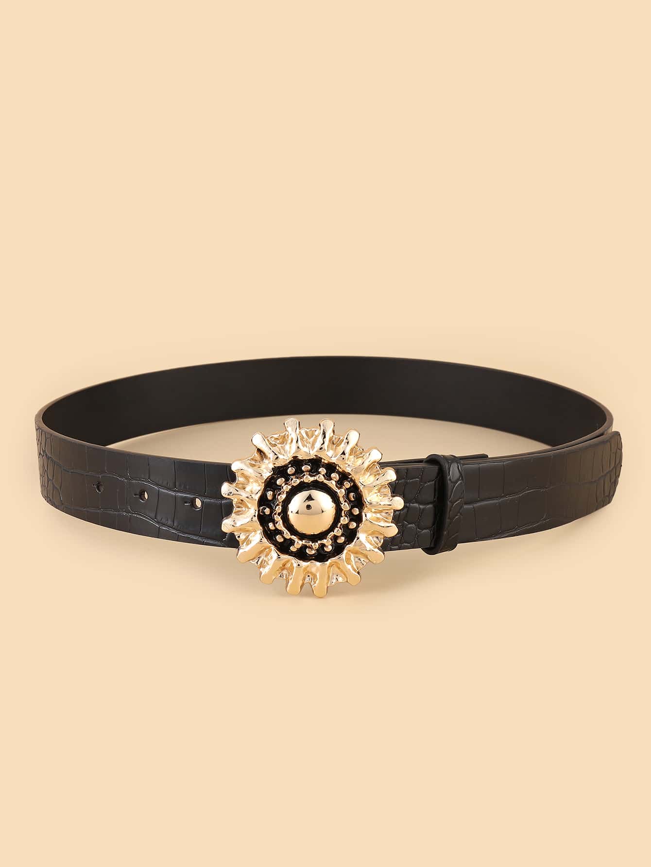 Đai trang trí bằng kim loại với dụng cụ đục lỗ - màu đen - Xem 1