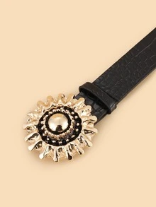 Đai trang trí bằng kim loại với dụng cụ đục lỗ - màu đen - Xem 3